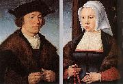 Joos van cleve Portrait of a Man and Woman Sweden oil painting artist